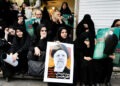 ranians lament the Death in a helicopter Crash of President Raisi.