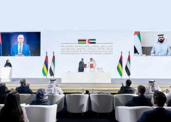 Sheikh Mohammed, Premier of Mauritius, Observes the CEPA's Signature