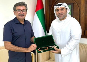 Judge Shahid Jamil Khan is Greeted by Dr. Bu Abdullah at Bu Abdullah Investment