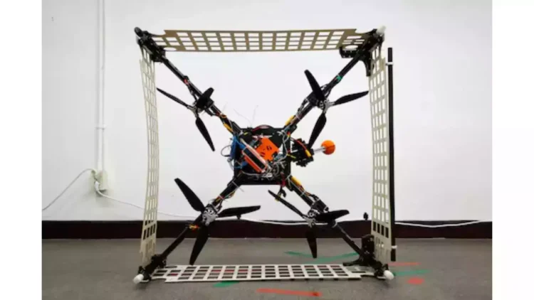 A Team from South Korea Displays a Drone that Functions as a Flying Shopping Cart