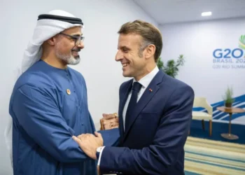 At the G20 Meeting in Brazil, Sheikh Khaled Bin Mohamed Meets Sisi and Macron.