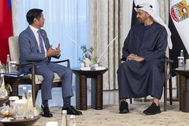 Presidents of the UAE and the Philippines Talk on Enhancing their Bilateral Cooperation