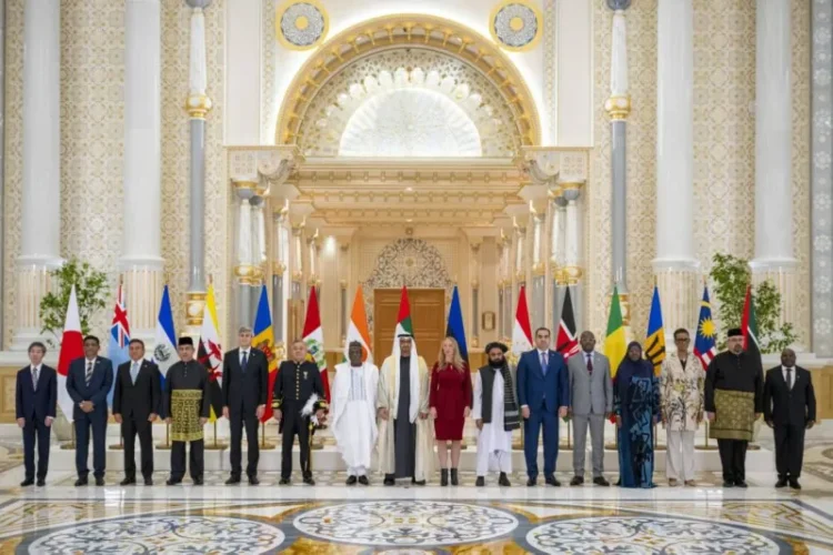 Credentials of new ambassadors to the UAE are Given to the President