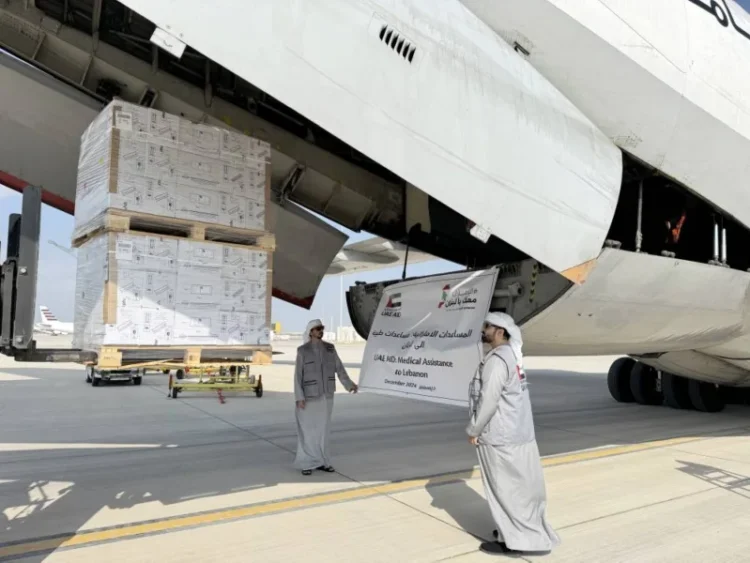 Lebanon Receives the UAE’s Twenty-first aid Aircraft carrying Medical Supplies