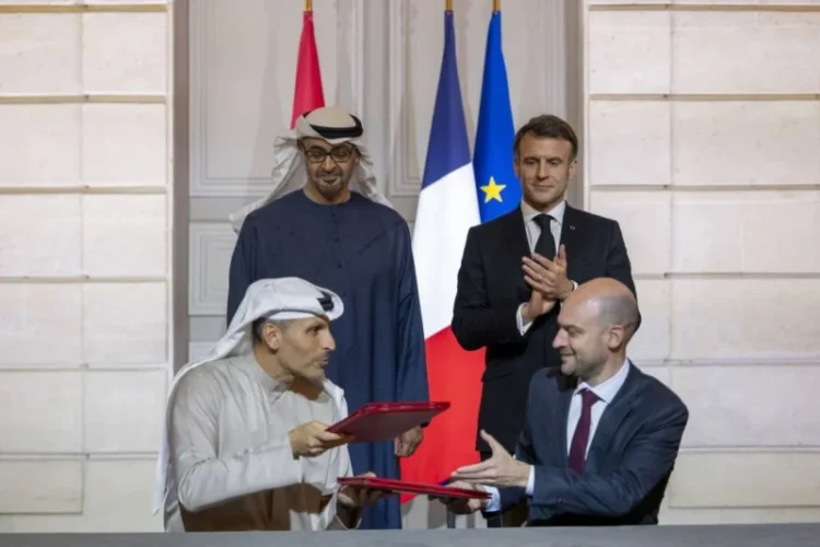 The Framework for Cooperation in AI is Signed as the Presidents of the UAE and France Review Bilateral ties in Paris