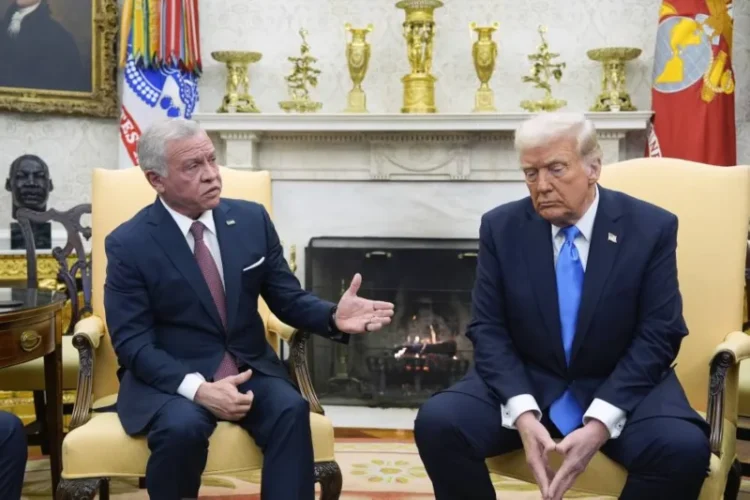 Trump Maintains his Vow to Take Control Gaza and Hosts the King of Jordan