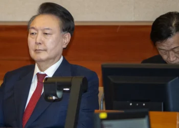 Yoon of South Korea Attends the First Rebellion Trial Session
