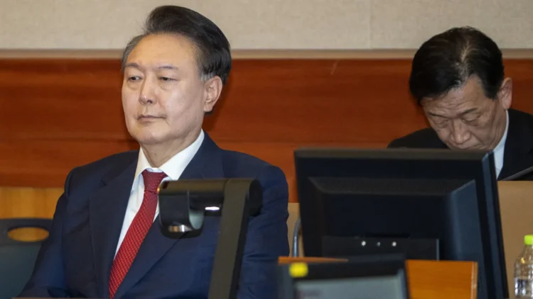 Yoon of South Korea Attends the First Rebellion Trial Session