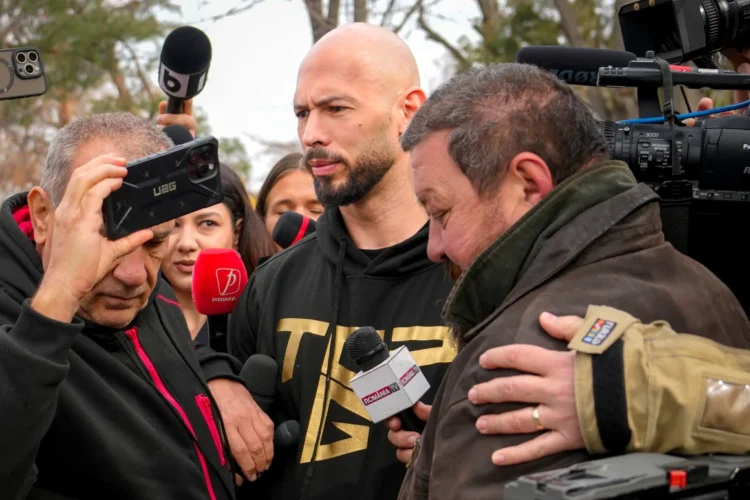 Andrew Tate, a Self-Described Misogynist, and His Brother show up to a Romanian Police Station