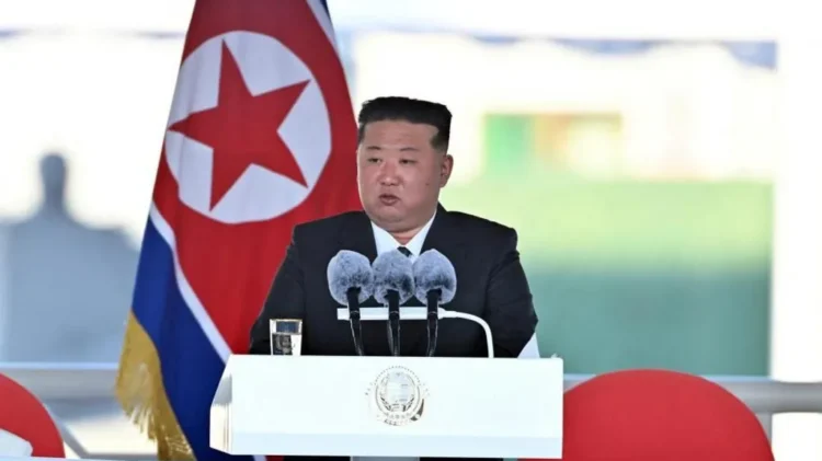 Kim of North Korea Criticises the’Serious Mishap’ at the Launch of a Warship