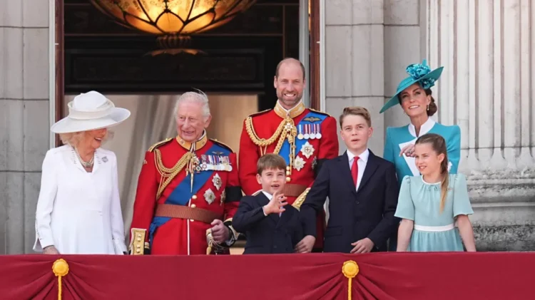 Trooping The Colour Throngs Applauding The King and Queen