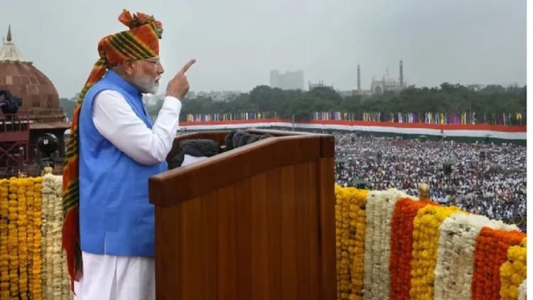 On Independence Day, Indian Prime Minister Modi Unveils Tax Cuts and The New Defense System Known as “Sudarshan Chakra.