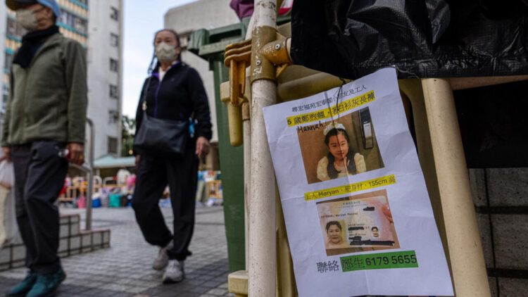 After a Fire in Hong Kong Claimed at Least 128 Lives, Eight More Persons Were Arrested