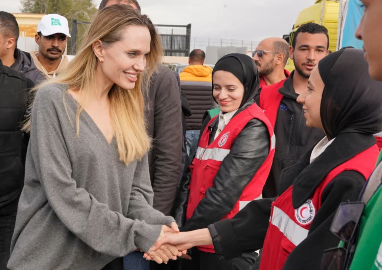 As Israel Suspends Gaza Humanitarian Organizations, Angelina Jolie Travels to the Rafah Crossing