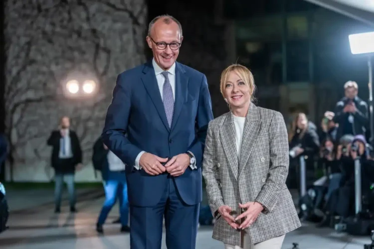 Italy-Germany summit: Meloni and Merz advocate for a competitive, independent Europe