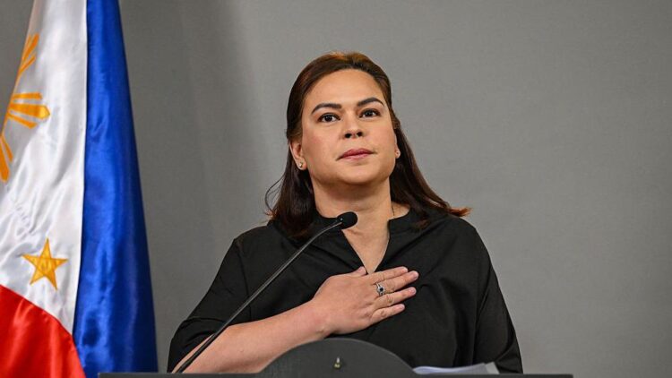In 2028, Philippine Vice President Sara Duterte Plans to Run for President