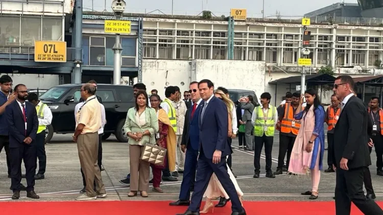 During his Journey to India, Rubio Meets Modi with a Lot of Energy