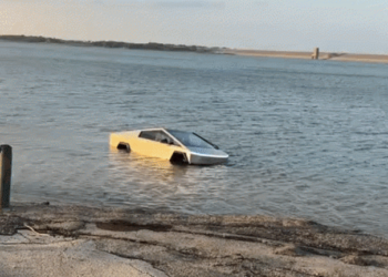 Police Said a Tesla Cybertruck Driver was Detained after Using Wade Mode” While Driving into a Lake