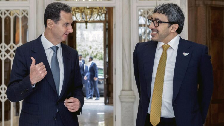 Syrian Foreign Minister and UAE President Talk About Economic Cooperation and Friendly Relationships