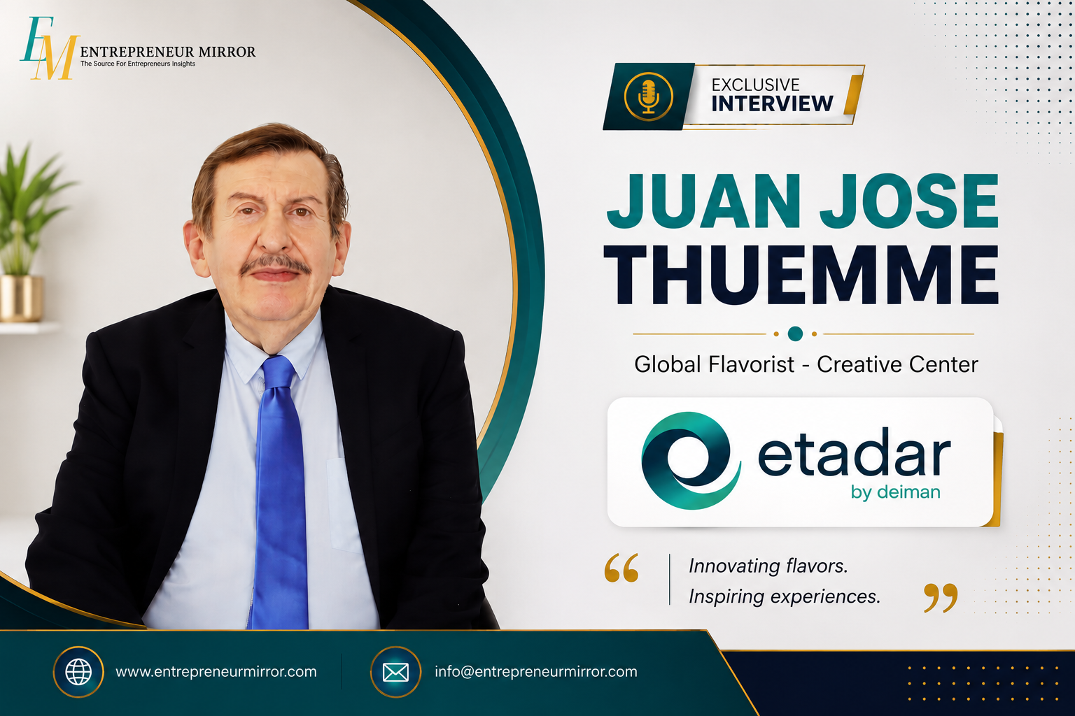 Juan José Thuemme | Transforming Raw Chemistry into High-Value Flavor Assets Globally