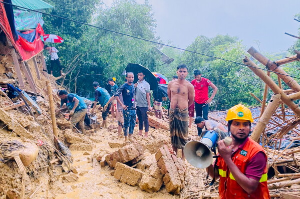 A Landslide Strikes a Bangladeshi Girls’ School, Killing Eight People