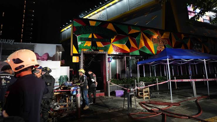 A Bangkok Pub Caught fire, Leaving at Least 28 Dead and 25 Badly Injured
