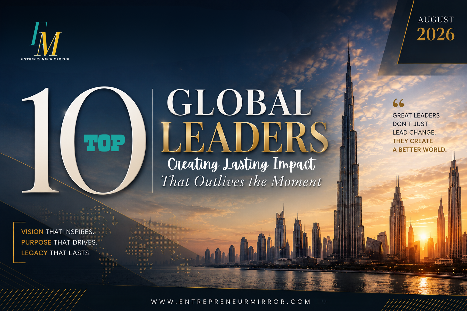 Top 10 Global Leaders Creating Lasting Impact