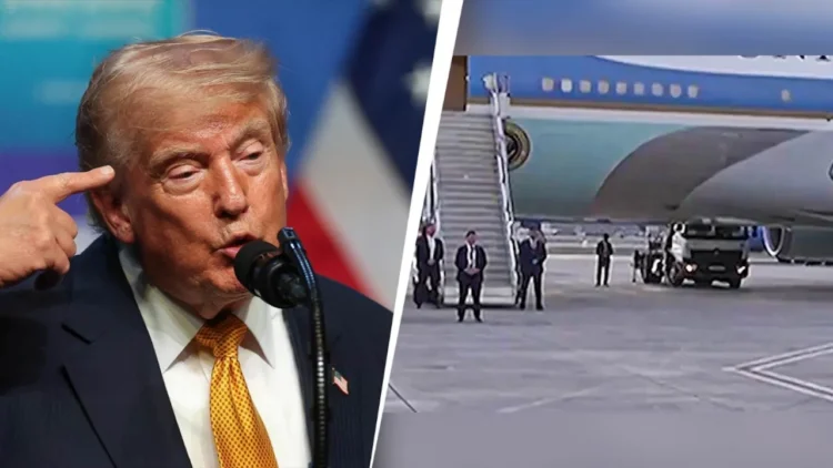 Trump Acknowledges that he Changed Aircraft Following the NATO Summit due to a Potential Threat