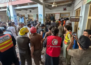 Pakistani School Roof Collapse Kills 33 Students and Teacher