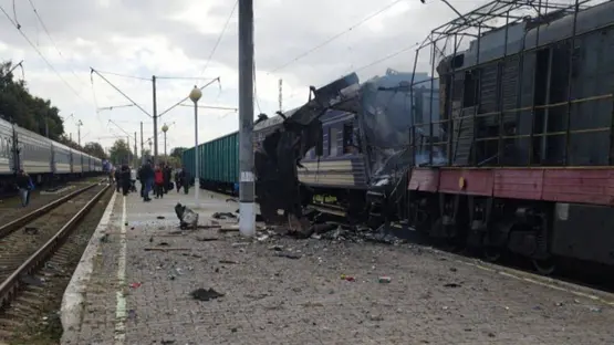 At Least 14 People are Killed in a Russian Drone Strike on a Ukrainian Train Station, According to Officials