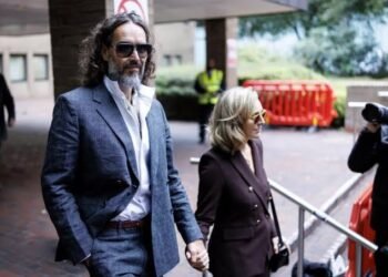 Russell Brand’s Wife Describes Him as “Kind and a Wonderful Father” During his Rape Trial